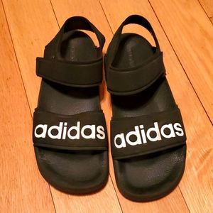 Kids Black Adidas Sandals